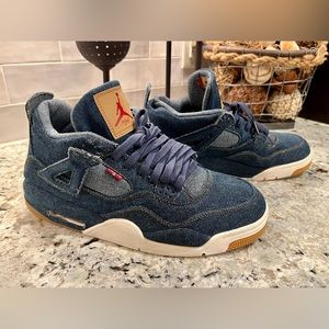 Jordan 4 Levi Denim Blue, Size 12 (Mens)